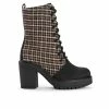 Women's MUK LUKS Riser Jazz Heeled Boot Lace Up Heeled Boots -Bearpaw Shop 1 1074