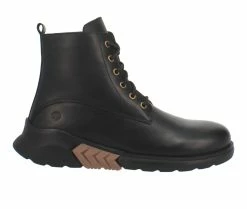 Men's Dingo Boot Black Top Lace-Up Boots