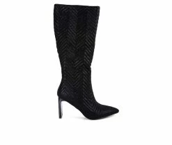 Women's London Rag Prinkles Knee High Heeled Boots -Bearpaw Shop 1 839