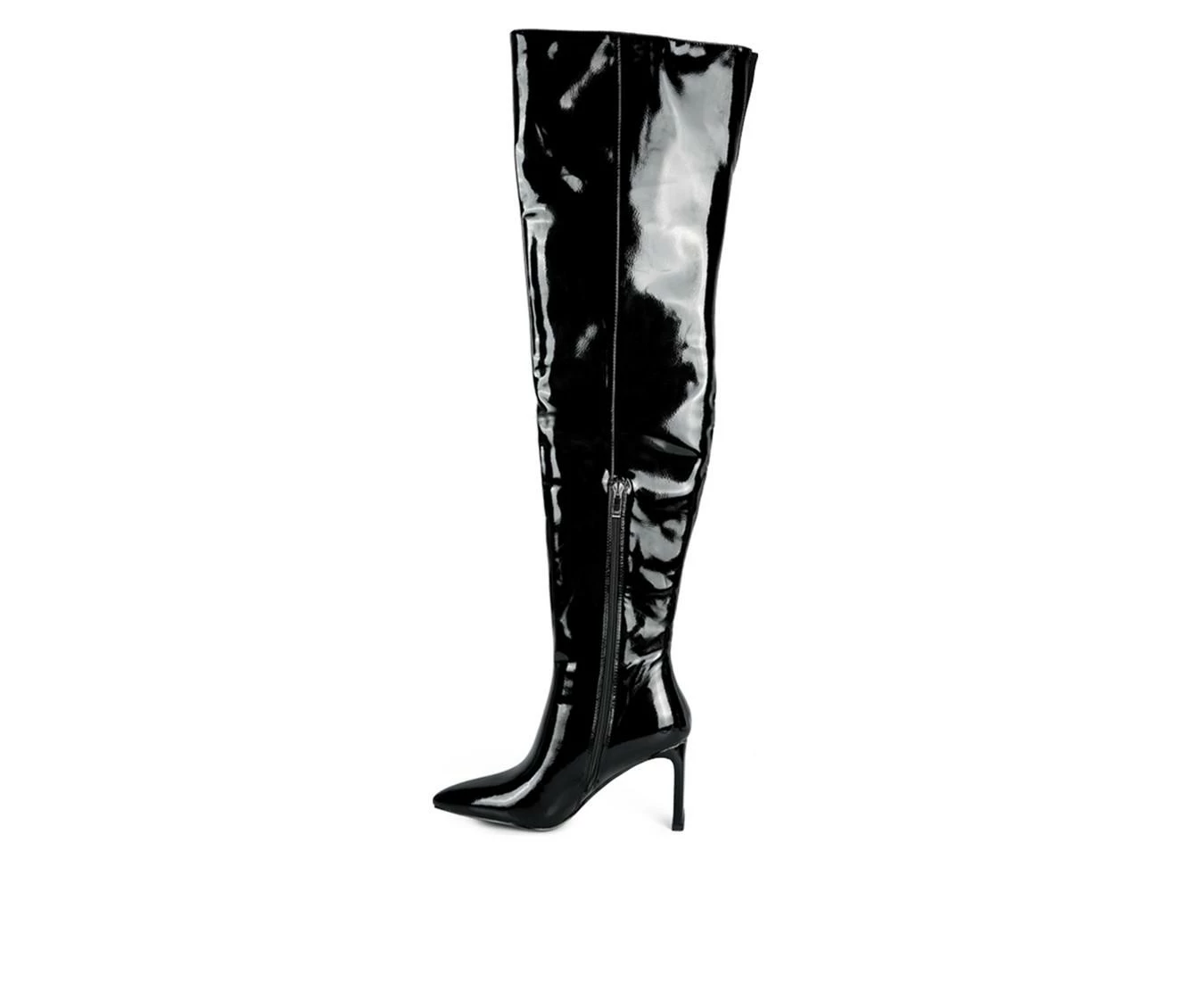 Women's London Rag Minkles Over The Knee Heeled Boots 6 Women's London Rag Minkles Over The Knee Heeled Boots - Image 4